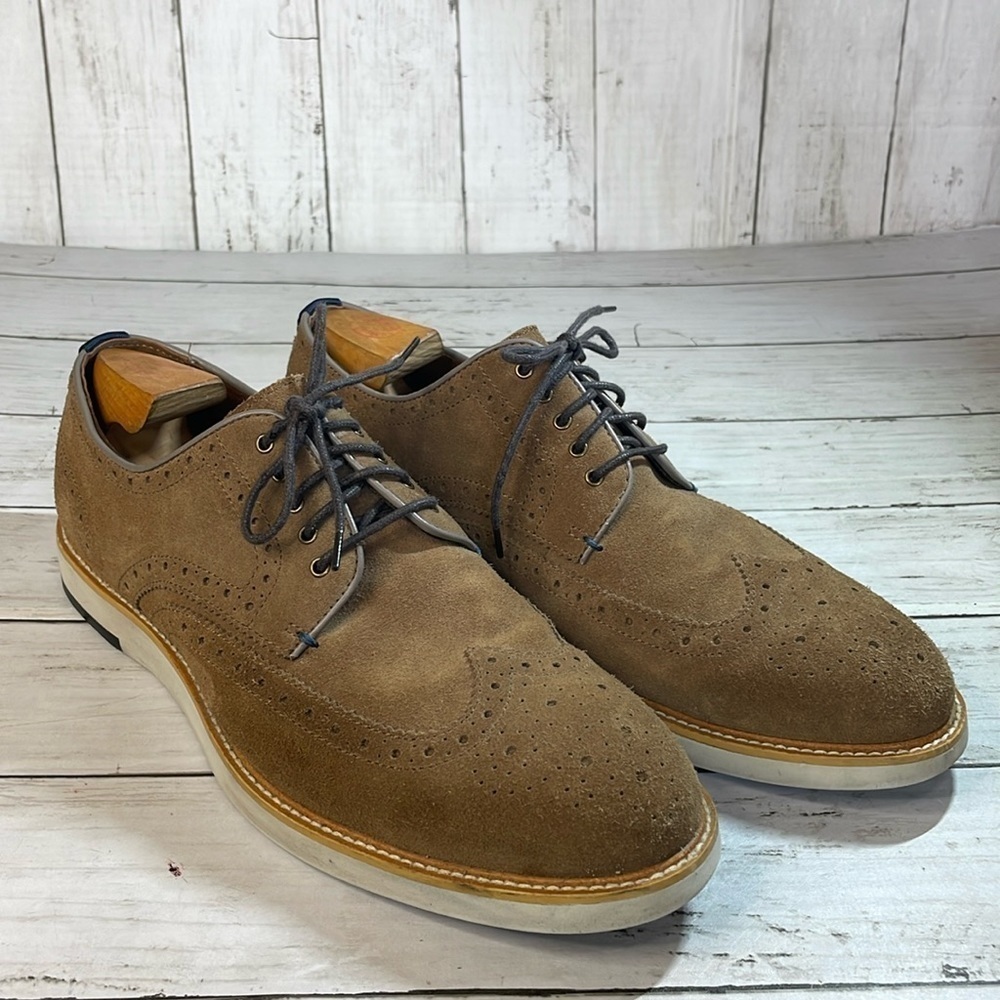 Blake Mckay Brown Carson Suede Wingtip Oxford